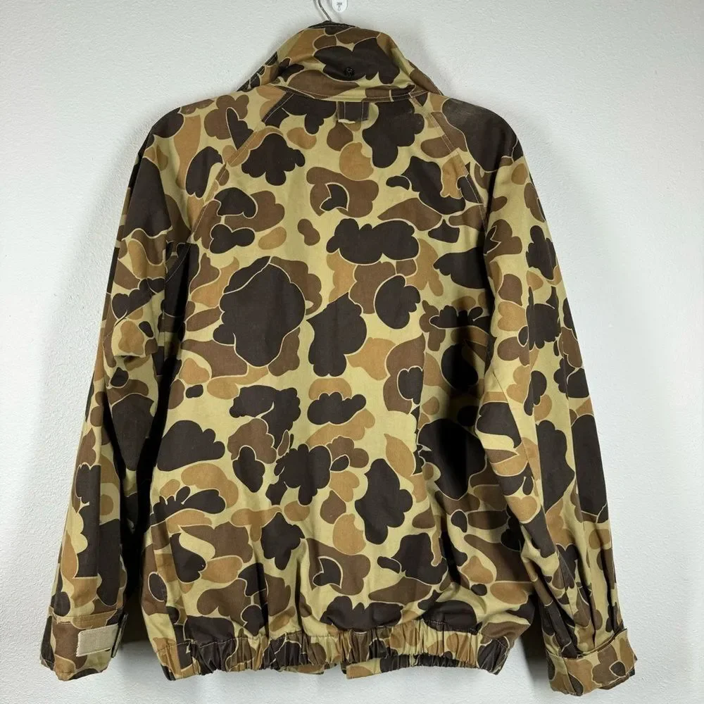 Vintage Columbia Gore-Tex Duck Camouflage Hunting Jacket Outdoors Size Small